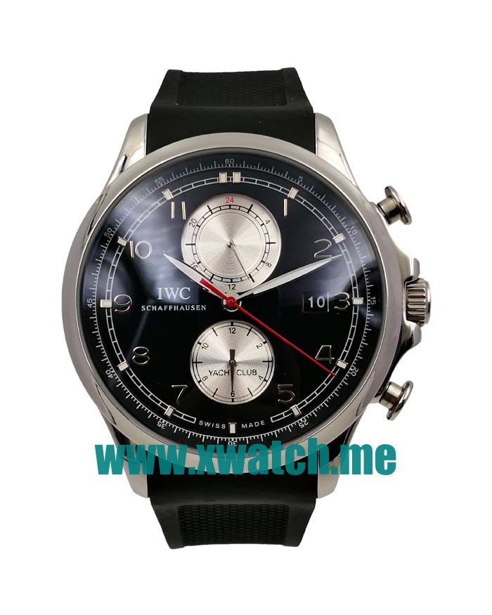 46MM Steel Replica IWC Portugieser Yacht Club IW390208 Black Dials Watches UK