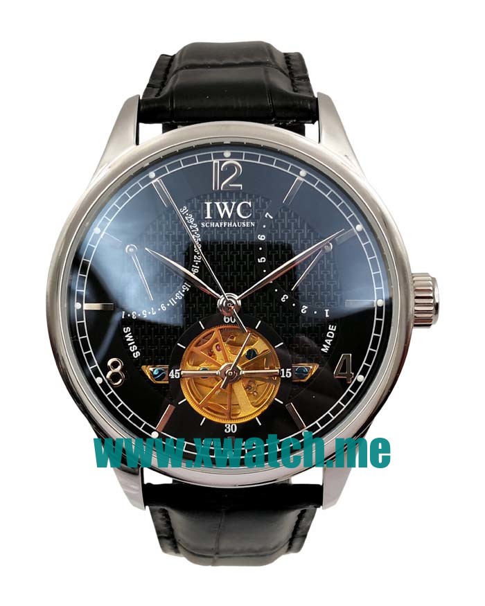 44.5MM Steel Replica IWC Portugieser 40059 Black Dials Watches UK