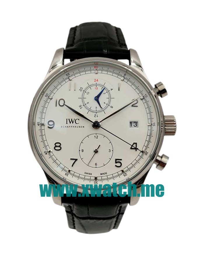 42MM Steel Replica IWC Portugieser Chrono IW390403 Silver Dials Watches UK