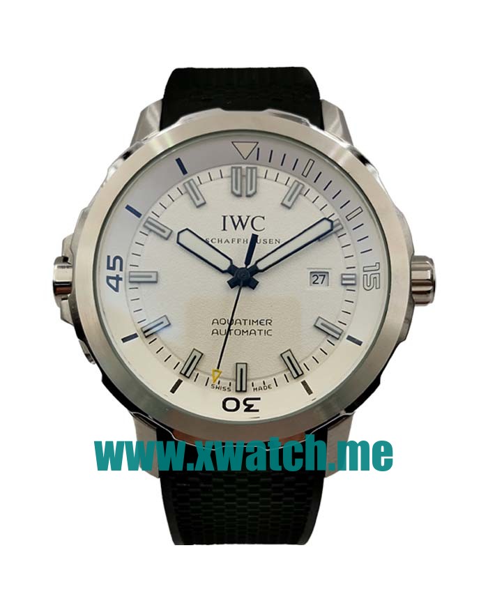 45.5MM Steel Replica IWC Aquatimer IW329003 Silver Dials Watches UK