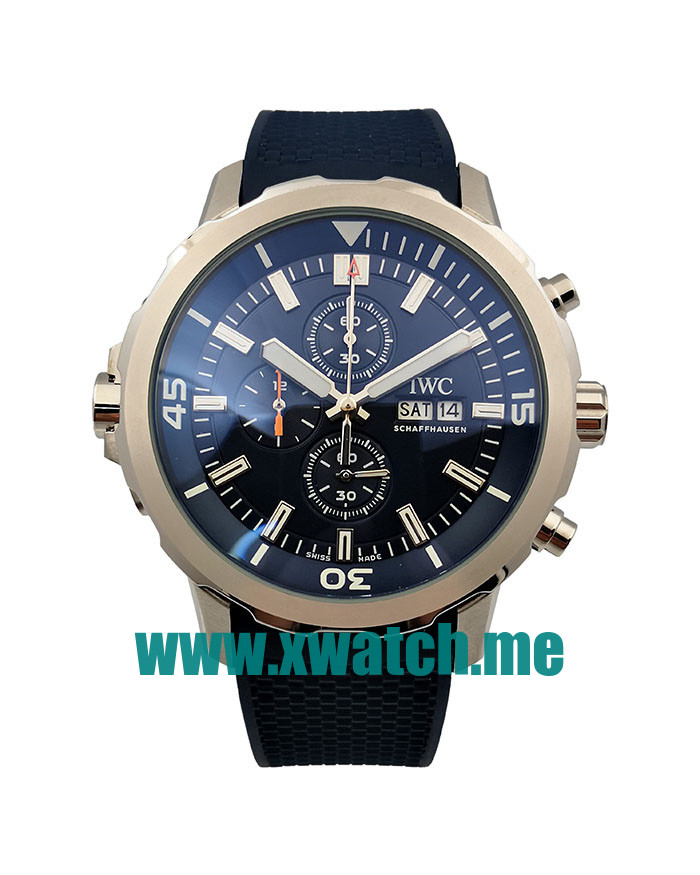 46MM Steel Replica IWC Aquatimer IW329003 Blue Dials Watches UK