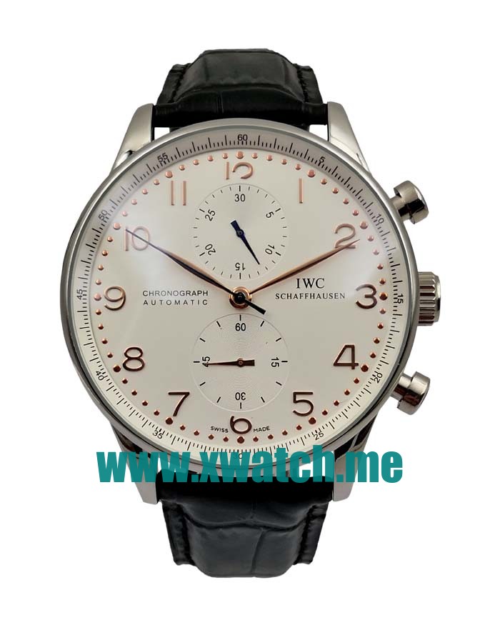 40.9MM Steel Replica IWC Portugieser IW371480 Silver Dials Watches UK