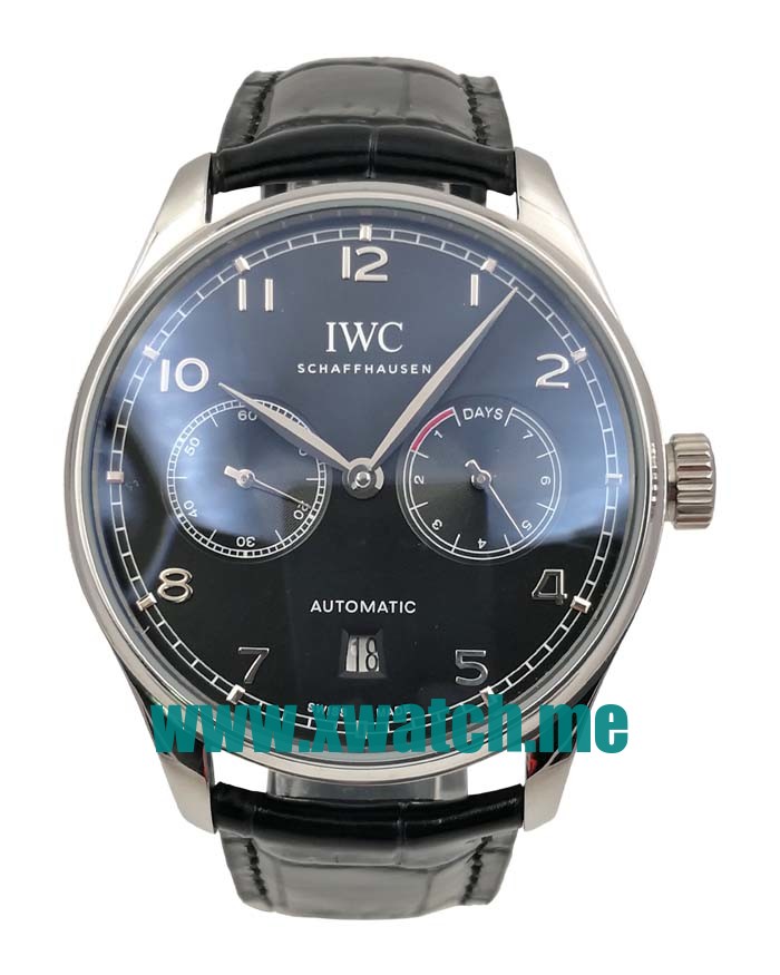 42.3MM Steel Replica IWC Portugieser IW500703 Black Dials Watches UK