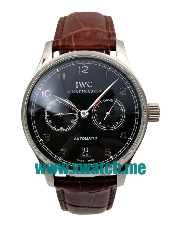 42.3MM Steel Replica IWC Portugieser IW500703 Black Dials Watches UK