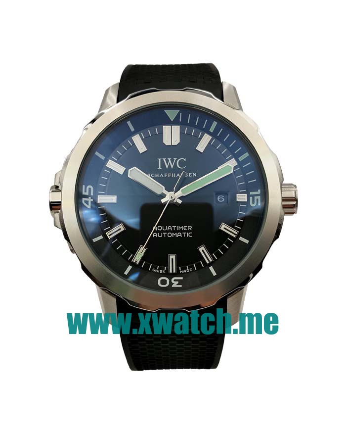 45.5MM Steel Replica IWC Aquatimer IW329001 Black Dials Watches UK