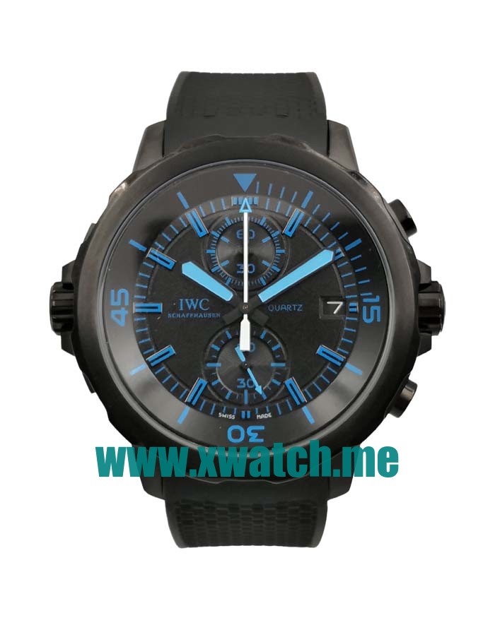 45MM Black Steel Replica IWC Aquatimer IW379504 Black Dials Watches UK